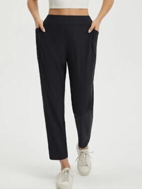 Baleaf Sports Women´s Black Ankle Length Pull On Travel Pants Sz XL